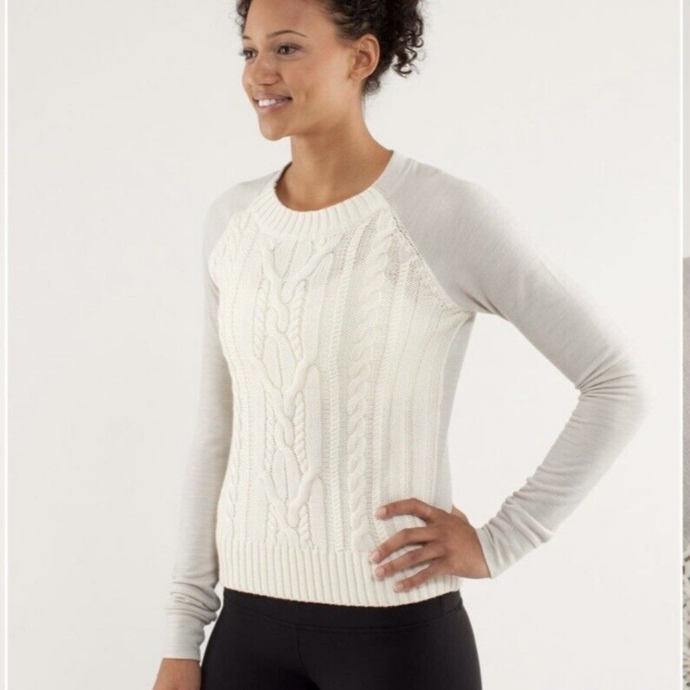 Lululemon Moritz cable net sweater